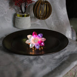 Luminous Floral Hair Claw Clip – Iridescent Petal Design