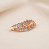 Crystal Rhinestone Leaf Hair Pin – 4 Colour Variants
