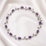 Vine Leaf Crystal Tulip Bracelet