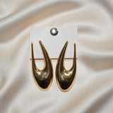 Sculptural Teardrop Hoop Earrings