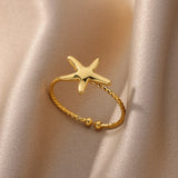 Luxury Starfish Summer Ring