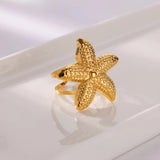 Luxury Starfish Summer Ring