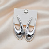 Sculptural Teardrop Hoop Earrings
