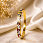 Turquoise Mosaic Enamel Bangle