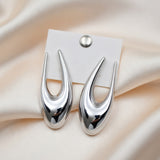 Sculptural Teardrop Hoop Earrings