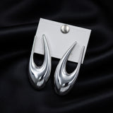 Sculptural Teardrop Hoop Earrings