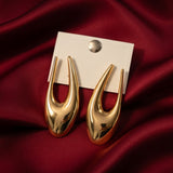 Sculptural Teardrop Hoop Earrings